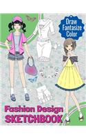 Fashion Design Sketchbook: Draw, Fantasize, Color