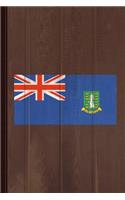 British Virgin Islands Flag Journal Notebook: Blank Lined Ruled for Writing 6x9 110 Pages