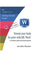 Format your book for print with MS Word(R)