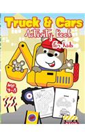 Truck and Cars Activity Book for Kids Ages 4-8