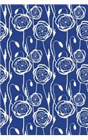 Journal Notebook Scribbly Flowers Pattern 3: 110 Page Plain Blank Journal For Drawing, Writing, Doodling In Portable 6 x 9 Size.(36 The Write Way Plain Journal)