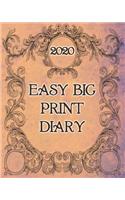 Easy Big Print Diary