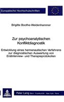 Zur psychoanalytischen Konfliktdiagnostik