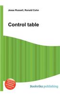 Control Table: (English)