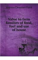 Value to farm families of food, fuel and use of house