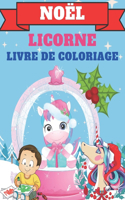 Noël Licorne Livre De Coloriage