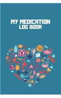 My Medication Log book: Keep Track of date, medications name, dosage, frequence per day times and notes