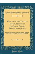 Minutes of the Twelfth Annual Session of the South Bethel Baptist Association: Held with Jackson Baptist Church, Jackson, Clarke County, Ala., October 3-6, 1895 (Classic Reprint): Held with Jackson Baptist Church, Jackson, Clarke County, Ala., October 3-6, 1895 (Classic Reprint)