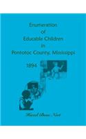 Enumeration of Educatable Children in Pontotoc County, Mississippi, 1894