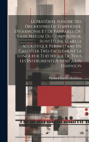 Matériel Sonore Des Orchestres De Symphonie, D'Harmonie Et De Fanfares, Ou Vade Mecum Du Compositeur, Suivi D'Une Échelle Acoustique Permettant De Calculer Très Facilement La Longueur Théorique De Tous Les Instruments À Vent À Un Diapason