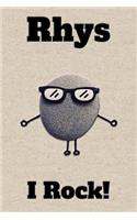 Affirmation Journal Rhys I Rock!: A personalized monogram journal just for you!
