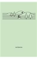 Notebook: MTB Mountain Bike Notebook Mountain Bike Gift for cyclists, kids, men and women who love cycling, mountain biking and bicycle adventures