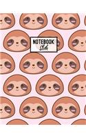 Sloth Notebook: Sloths Lover Gift: Lined Journal, 102 Pages