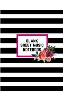 Blank Sheet Music Notebook