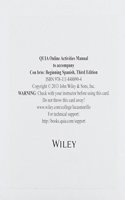 Con brio: Beginning Spanish, Third Edition Quia Reg Card