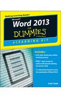 Word 2013 eLearning Kit For Dummies