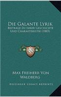 Die Galante Lyrik