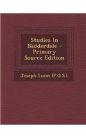 Studies in Nidderdale - Primary Source Edition
