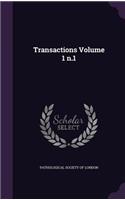 Transactions Volume 1 N.1