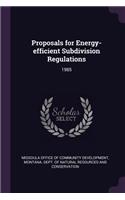 Proposals for Energy-Efficient Subdivision Regulations