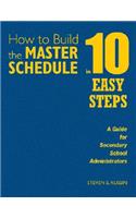 How to Build the Master Schedule in 10 Easy Steps