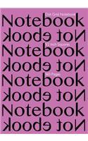 Dot Grid Notebook 1/2 Inch Squares 160 pages: Notebook Not Ebook with pink cover, 7"x10" 1/2 inch dot grid graph paper, perfect bound, ideal for structuring sketches