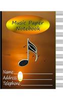 Music Paper Notebook