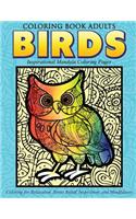 Coloring Book Adults Birds