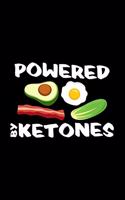 Powered by ketones: 6x9 Ketones - blank with numbers paper - notebook - notes