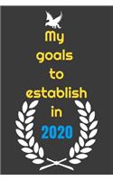 My goals to etablish in 2020 Notebook