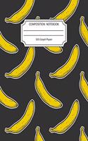 Composition Notebook 5x5 Graph Paper: Awesome Large Banana Notebook 8.5 X11 Inches Blank Lined Writing Book