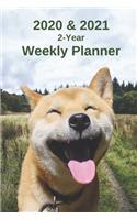 2020 & 2021 Weekly Planner - Two Year Appointment Book Gift - Two-Year Agenda Notebook for Jindo Dog Owners: Month Calendar: 2 Years of Monthly Plans - Daily Reminder Logbook - Akita Day Log For Academic, Work, Personal or Shiba Inu Training