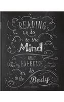 Reading Log: Gifts for Book Lovers (A reading journal with 100 spacious record pages and more in a large soft covered notebook from our Chalk Board range)(13 Reading Logs & Journals)