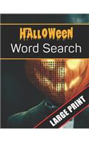 Halloween Word Search Large Print