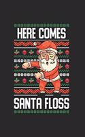 Christmas Santa doing Floss Notebook: Notebook / 6x9 Zoll / 120 dotted Pages