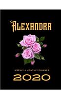 2020 Weekly & Monthly Planner: Alexandra...This Beautiful Planner is for You-Reach Your Goals / Journal for Women & Teen Girls / Dreams Tracker & Goals Setting / Beautiful Planner