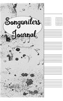 Songwriters Journal: Lyrics Notebook, Cornell Notes and Staff Paper with Room for Guitar Chords, Lyrics and Music. Songwriting Journal for Musicians, Students, Lyricists