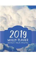 2019 Weekly Planner: With Daily Face Charts for Makeup Lovers