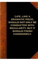 Ben Franklin Quote Journal Life Dramatic Piece Vintage Style