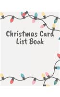 Christmas Card List Book