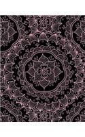 Bullet Journal Notebook Flower Mandala Pattern 12: 172 Numbered Pages with 160 Dot Grid Pages, 6 Index Pages and 2 Key Pages in Large 8 X 10 Size for Journaling, Writing, Planning or Doodling.