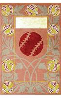 Monogram Baseball Notebook: Blank Journal Diary Log(51 Monogram Nouveauthree 150 Lined)