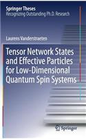 Tensor Network States and Effective Particles for Low-Dimensional Quantum Spin Systems