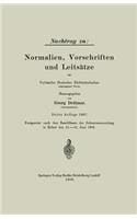 Nachtrag Zu: Normalien, Vorschriften Und Leitsätze Des Verbandes Deutscher Elektrotechniker