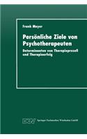 Persönliche Ziele Von Psychotherapeuten