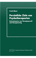 Persönliche Ziele Von Psychotherapeuten