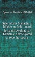 Sefer idushe Mahartsa al hilkhot anukah