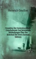 Grundriss Der Geisteskrankheit: Unterhaltende Und Belehrende Mittheilungen Uber Das Schicksal Der Irren (German Edition)