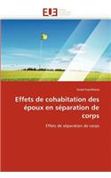 Effets de Cohabitation Des Époux En Séparation de Corps