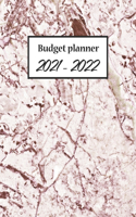 Budget Planner 2021-2022: Monthly Financial Planner and Bill Organizer, Smart Planner With Marble Cover For Men, Women, 8.5 x 11 120 Pages